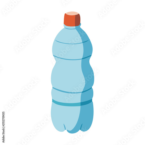 Canvas Print Water Bottle Hydration Health Illustration