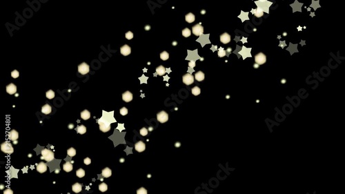 黒背景、夜空のアニメーション素材