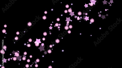 黒背景、夜空のアニメーション素材
