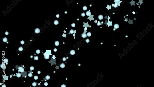 黒背景、夜空のアニメーション素材