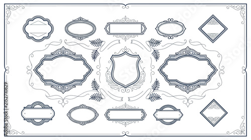 Ornate Decorative Frames and Borders - Vector Set