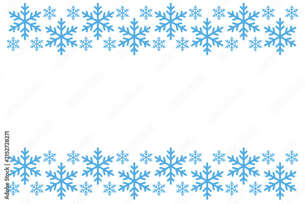 Obraz premium Happy New Year 2027. Bright blue snowflakes create a joyful atmosphere for New Year 2027, PNG