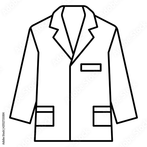 Lab Coat Line Icon