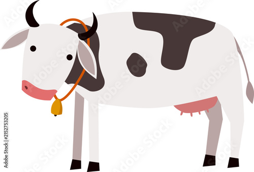 happy cow vector illustration