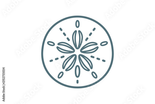 Sand Dollar Vector Icon