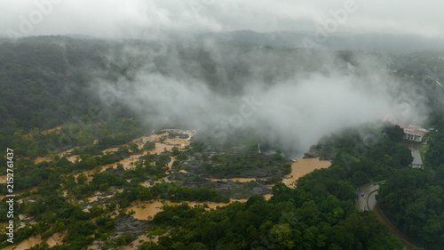 Foto Jog Falls and Sharavathi River aerial view