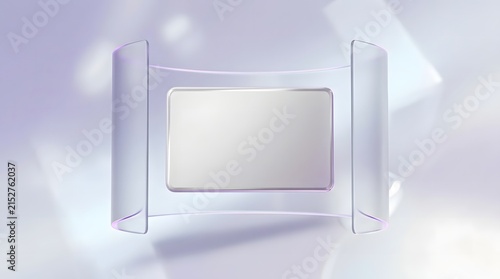 A sleek white ceramic luxury payment card displayed elegantly against a soft light purple background for modern financial banking services