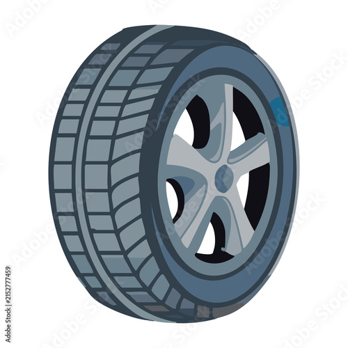 Car Tire Wheel Illustration