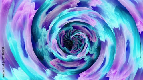 colorful smoke tunnel