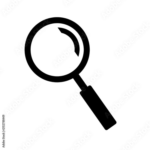 Canvastavla Simple search magnifying glass icon