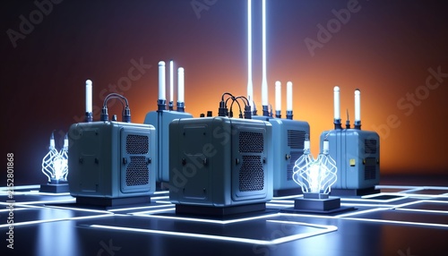Smart grid energy units connected across digital network