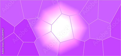 Obraz na płótnie A vibrant purple mosaic background, with a bright, white glowing center, surroun