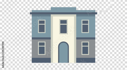 Flat design public building or school illustration.