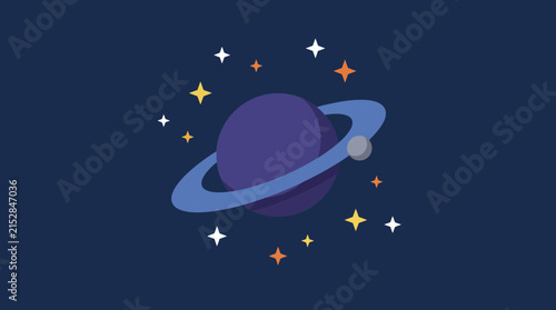 Bild auf Leinwand Rogue Planet Drifting Alone Through Interstellar Space