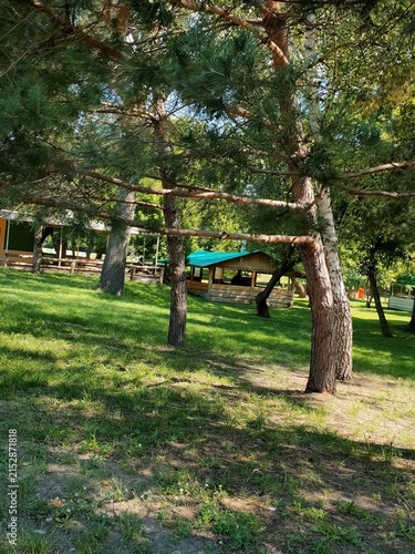 Zhuravlevka Park in the city of Kharkiv, Ukraine, is a beautiful park by the river.