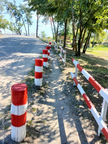 traffic cones on the road