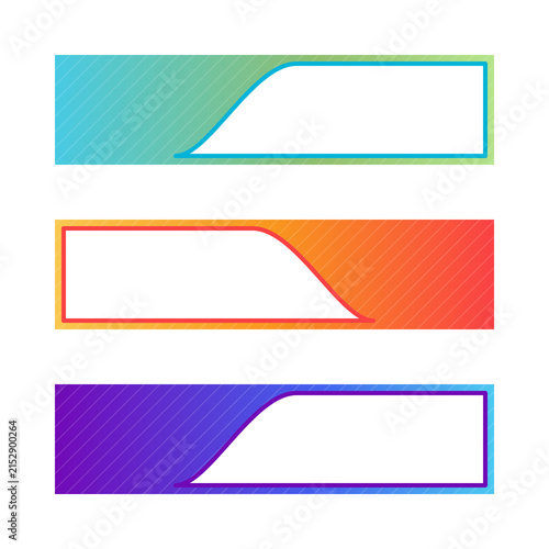 Set of Modern Colorful Banners for Web Design Isolated