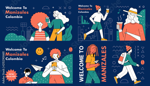 Welcome to Manizales, Colombia city guide illustration