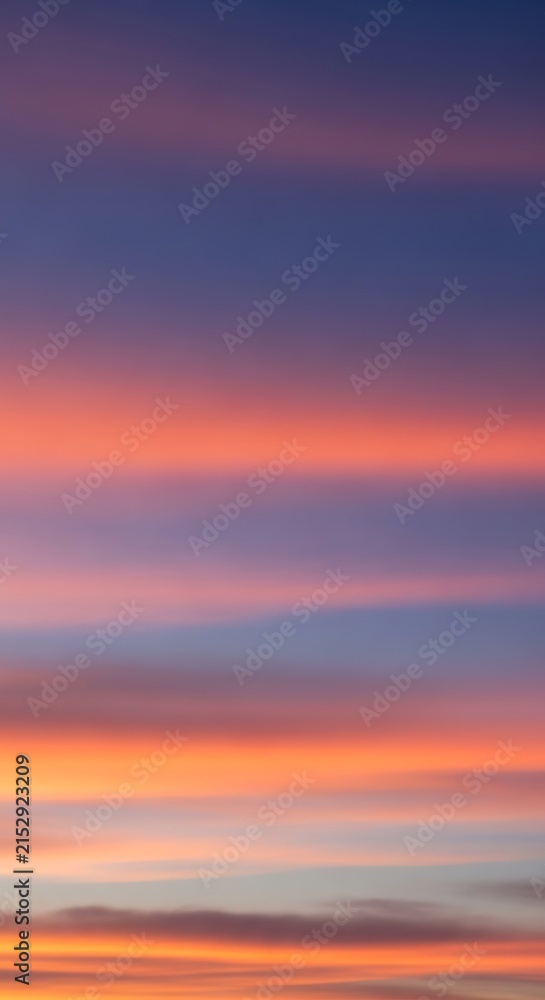 Fototapeta premium Abstract horizontal sunset sky lines background.