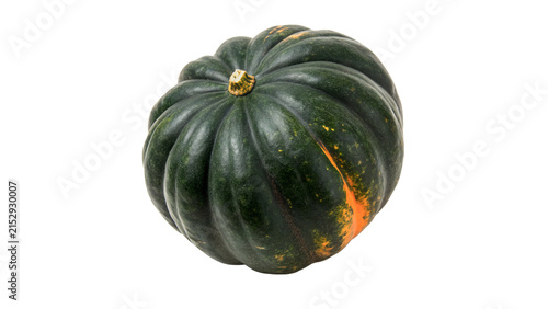 фотографія Whole fresh organic green pumpkin winter squash healthy raw vegetable ingredient
