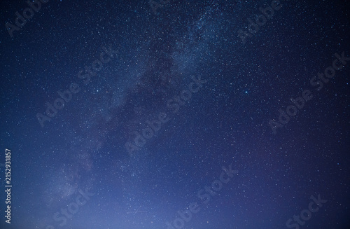 Cuadro en lienzo Majestic starry night sky featuring dusty galaxy cosmic view above sierra nevada