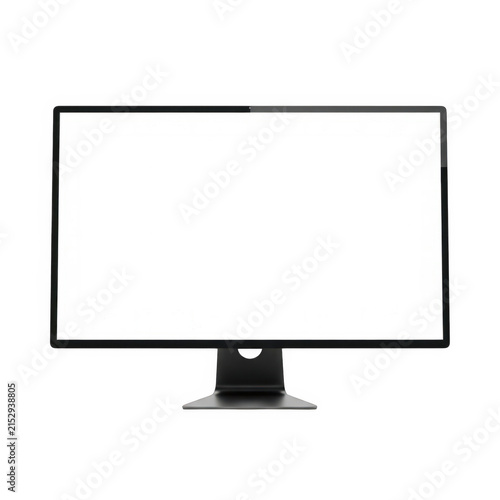 Modern flat screen monitor on black stand