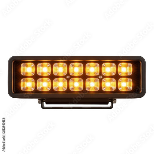Modern car led fog light turned on