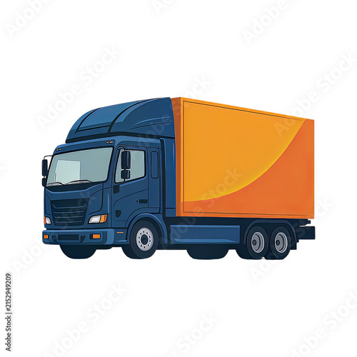 Truck illusration, Fast moving shipping delivery truck, Commercial,Logistics and delivery solid icon, Shipping, transportation, package icons collection, 
Van template for car branding, Cargo van,