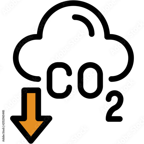 Vector Icon Co2, Gas, Carbon Dioxide, Co2 Cloud, Ecology and Environment