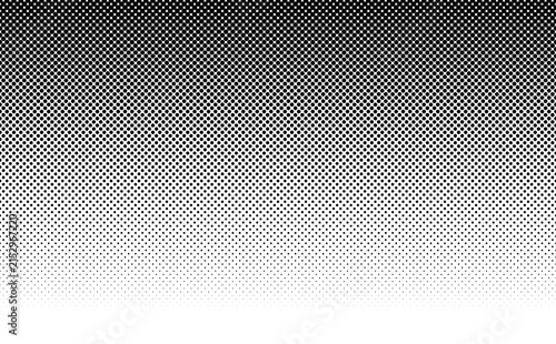 Black and white halftone dot pattern gradient background for retro comic book textures manga screen tone overlay and creative graphic art design

