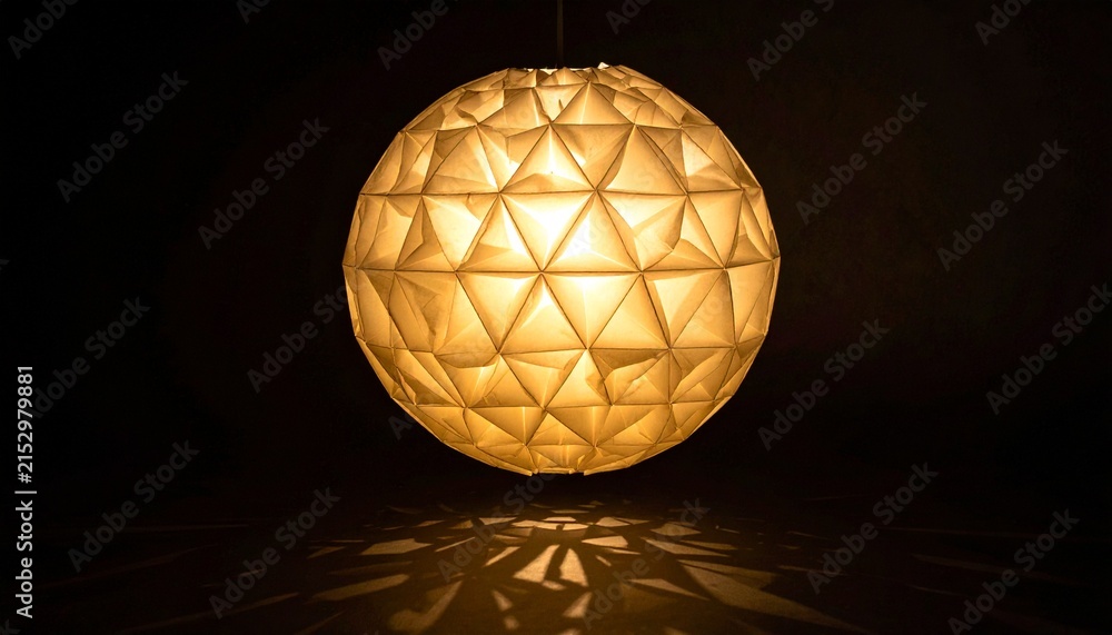 Fototapeta premium “Lamp of Geometric Glow”