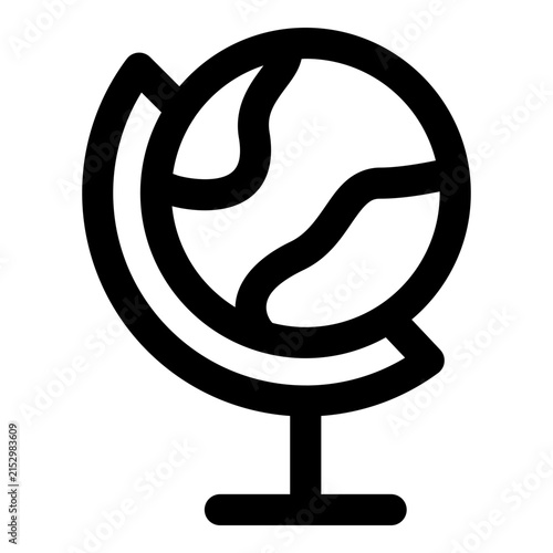 Obraz na plátne terrestrial globe icon