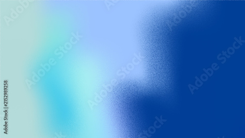 Abstract blue cyan blurred gradient background with soft grain texture