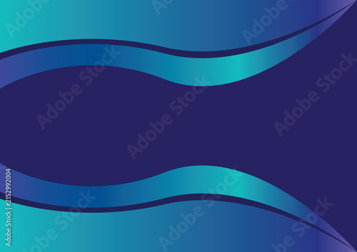 abstract blue background, waves and lines with space for text and design layouts