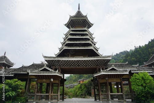 Traditional Chinese architectural gate - where people will see an extraordinary world once entered.
