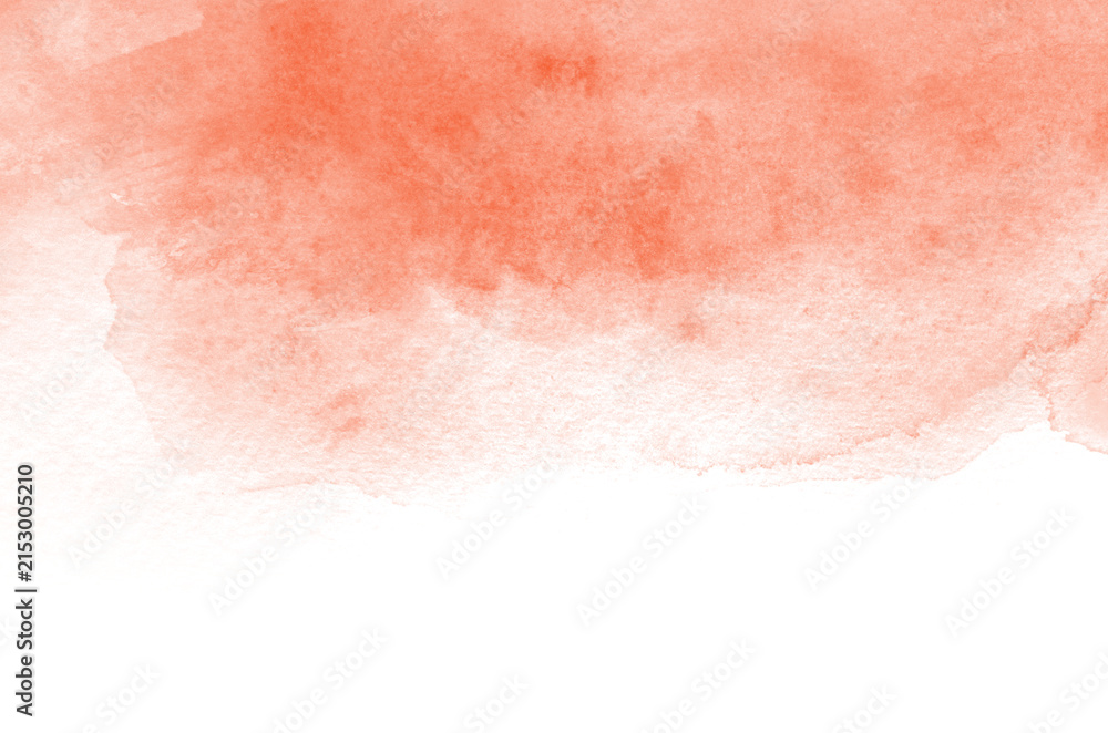 Fototapeta premium Abstract red watercolor background isolated on a white