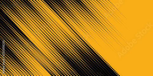 Foto Black halftone pattern