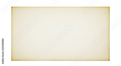 Old vintage paper texture with dark burnt edges isolated on transparent background