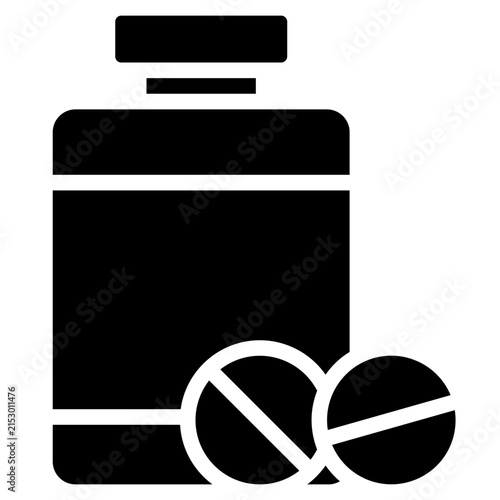 Antiviral drugs solid icon. for presentation, graphic design, mobile application, web design or infographics.