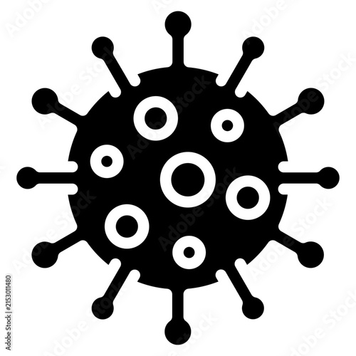 Virus solid icon. for presentation, graphic design, mobile application, web design or infographics.