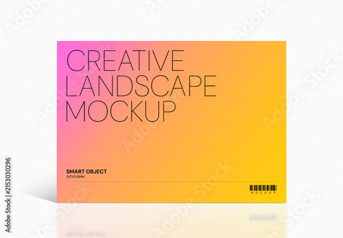 A4 Landscape Mockup