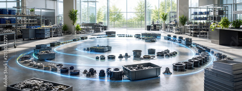 Repair and remanufacturing facility with traceable material loops
