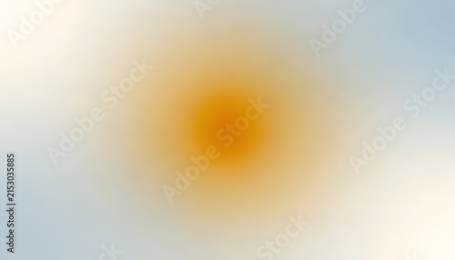 Soft yellow and light blue gradient background, with a bright, glowing center flare effect
