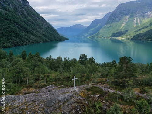 Canvas Print lake in the mountains