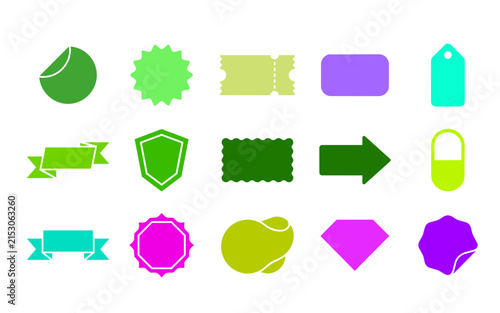 A collection of various white glowing star shapes and abstract light effect elements isolated on a black background