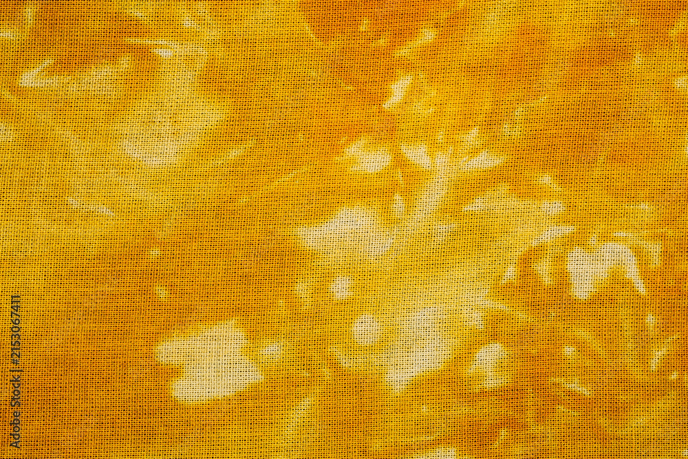 Fototapeta premium Macro view of tie dye fabric texture