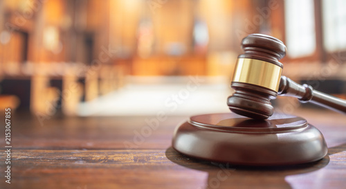 фотографія Judges gavel in courtroom justice, legal trial and law background