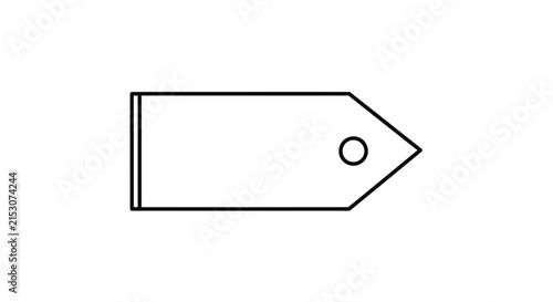 Blank Tag Icon Vector, Price Tag, Label Symbol, Shop, Sale, Marketing, Business Concept, Isolated