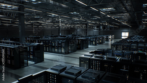 Obraz na plátně Modern Data Center Server Room
