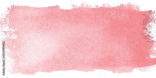 Pink watercolor splash brush stroke background, abstract textured banner